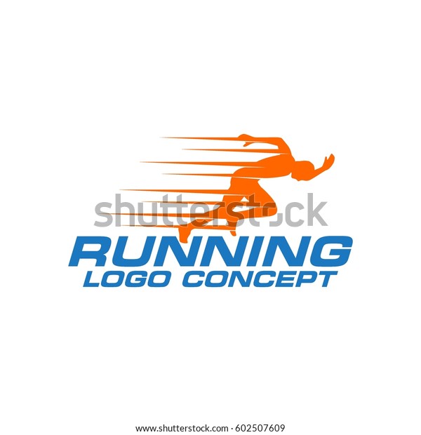 Running Logo Stock Vector (Royalty Free) 602507609