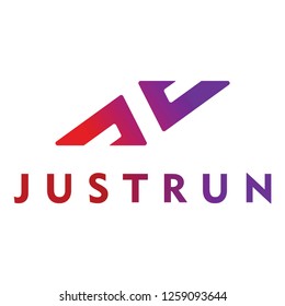 Running Logo Concept Vector Illustration