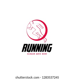 Running Logo Design Stock Vector (Royalty Free) 1283537245 | Shutterstock