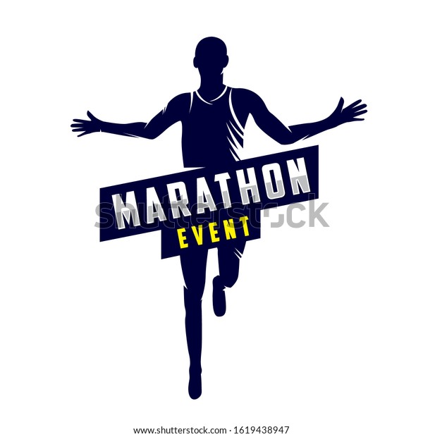 Running Logo Design Marathon Logo Running Stock Vector (Royalty Free ...