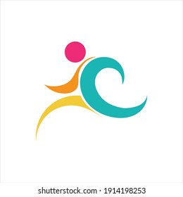 Running Logo Design, Marathon logo template, running club or sports club