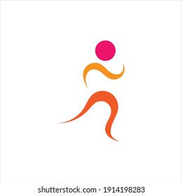 Running Logo Design, Marathon logo template, running club or sports club