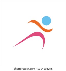 Running Logo Design, Marathon logo template, running club or sports club