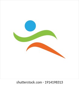 Running Logo Design, Marathon logo template, running club or sports club