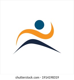 Running Logo Design, Marathon logo template, running club or sports club
