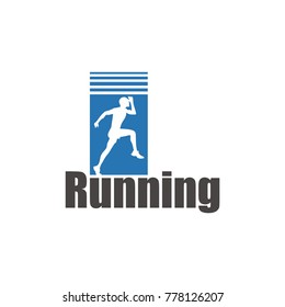 Running Logo Design Vector