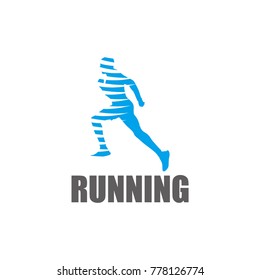 Running Logo Design Vector