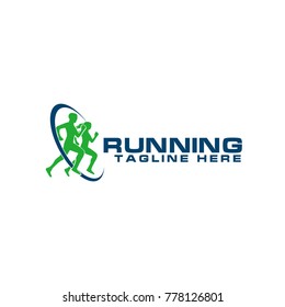 Running Logo Design Vector