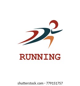 Running Logo Design Vector