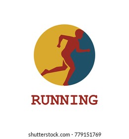 Running Logo Design Vector