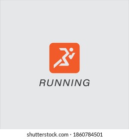 Running Logo Design. Vector Illustration.