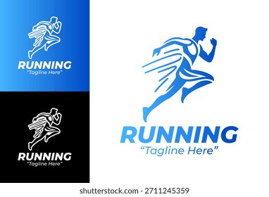 Logo de running Dynamic Road Athlete Mark