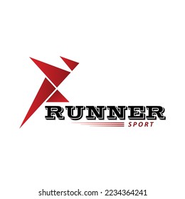 Running Logo illustration vector template. running sign for sport logo