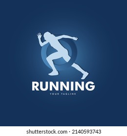 Running Logo Sports Silhouette Girl Sports Stock Vector (Royalty Free ...