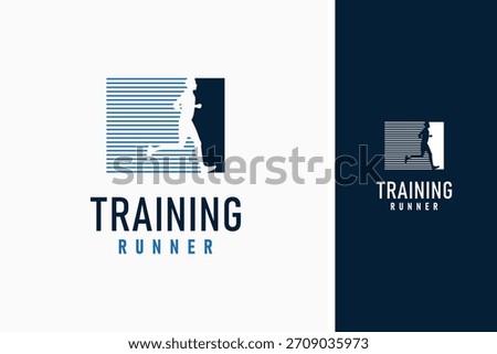 Running logo symbol icon design