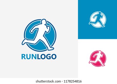 Running Logo Template Design Vector, Emblem, Design Concept, Creative Symbol, Icon