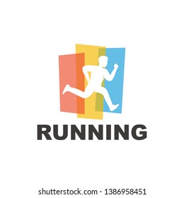 Running Logo Template Design Vector, Emblem, Design Concept, Creative Symbol, Icon