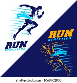 Running Logo Vector Stock Vector (Royalty Free) 1068702803 | Shutterstock