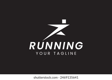 running logo vector icon illustration