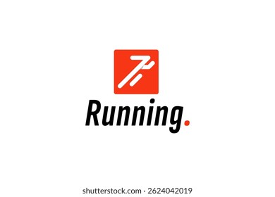 Running logo vector icon illustration
