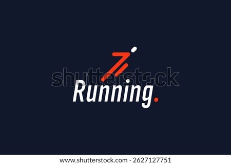 Running logo vector icon illustration