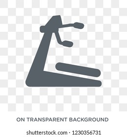 Running Machine icon. Trendy flat vector Running Machine icon on transparent background from Gym and fitness collection. 