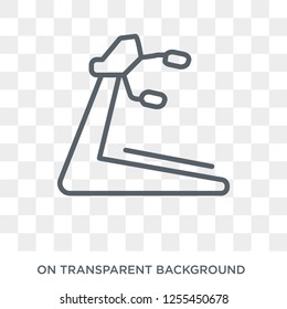 Running Machine icon. Trendy flat vector Running Machine icon on transparent background from Gym and fitness collection. High quality filled Running Machine symbol use for web and mobile