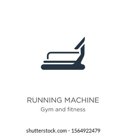Running machine icon vector. Trendy flat running machine icon from gym and fitness collection isolated on white background. Vector illustration can be used for web and mobile graphic design, logo, 