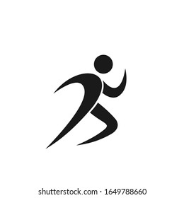 	
Running man, athletics, marathon, summer sport, run icon isolated on white background