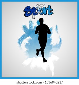 Running man design - vector illustration