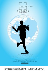 Running man design - vector illustration