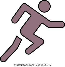 running man dynamic fast dashing sprinting