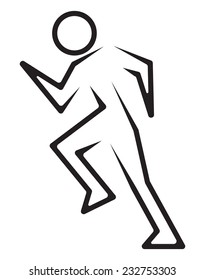 Running man icon