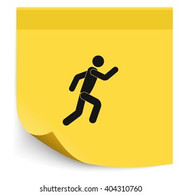 Running man icon.