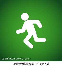 Running man icon
