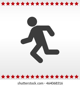 Running man icon
