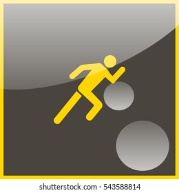 Running man icon.