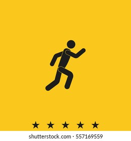 Running man icon.