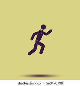 Running man icon.