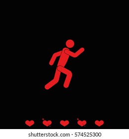 Running man icon.