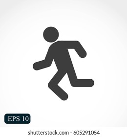 Running Man Icon Stock Vector (Royalty Free) 430092067 | Shutterstock