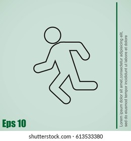 Running man icon