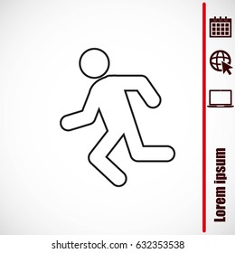 Running man icon