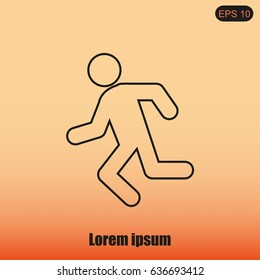 Running man icon
