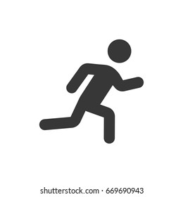 Running Man Icon Stock Vector (Royalty Free) 669690943 | Shutterstock