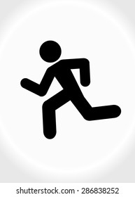 running man icon background - Shutterstock ID 286838252