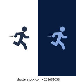 running man icon, can be used for infographics and presentation