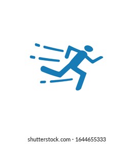 Running man icon design template vector isolated