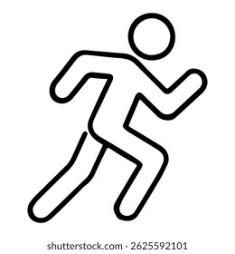running man icon on white background vector
Vector icon sport and health
