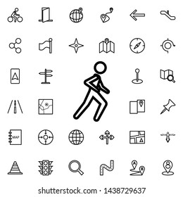 Running man icon. Universal set of navigation for website design and development, app development
